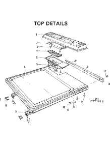 Top Details parts for Kenmore Dishwasher 587.771610 (587771610, 587 771610) from AppliancePartsPros.com