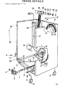 Frame Details parts for Kenmore Dishwasher 587.771710 (587771710, 587 771710) from AppliancePartsPros.com