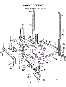 Frame Details parts for Kenmore Dishwasher 587.772300 (587772300, 587 772300) from AppliancePartsPros.com