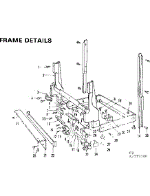 Frame Details parts for Kenmore Dishwasher 587.773300 (587773300, 587 773300) from AppliancePartsPros.com