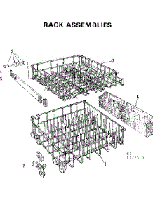 Rack Assemblies parts for Kenmore Dishwasher 587.777510 (587777510, 587 777510) from AppliancePartsPros.com