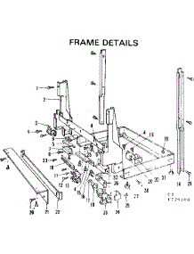 Frame Details parts for Kenmore Dishwasher 587.779100 (587779100, 587 779100) from AppliancePartsPros.com