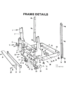 Frame Details parts for Kenmore Dishwasher 587.779200 (587779200, 587 779200) from AppliancePartsPros.com