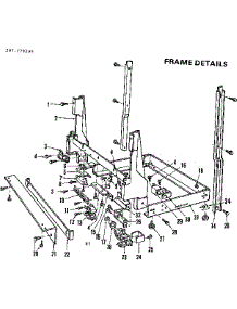 Frame Details parts for Kenmore Dishwasher 587.779205 (587779205, 587 779205) from AppliancePartsPros.com