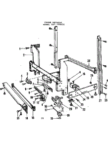 Frame Details parts for Kenmore Dishwasher 587.779501 (587779501, 587 779501) from AppliancePartsPros.com