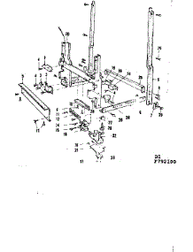 Frame Details parts for Kenmore Dishwasher 587.792100 (587792100, 587 792100) from AppliancePartsPros.com