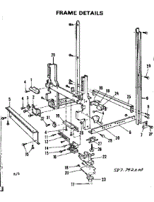 Frame Details parts for Kenmore Dishwasher 587.792200 (587792200, 587 792200) from AppliancePartsPros.com