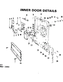 Inner Door Details parts for Kenmore Dishwasher 587.795611 (587795611, 587 795611) from AppliancePartsPros.com