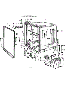 Tub Details parts for Kenmore Dishwasher 587.797400 (587797400, 587 797400) from AppliancePartsPros.com