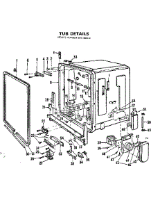 Tub Details parts for Kenmore Dishwasher 587.798410 (587798410, 587 798410) from AppliancePartsPros.com