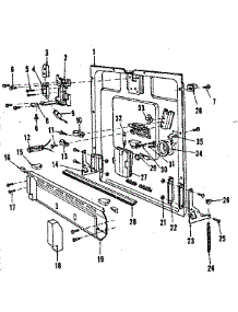 Inner Door Details parts for Kenmore Dishwasher 587.798711 (587798711, 587 798711) from AppliancePartsPros.com