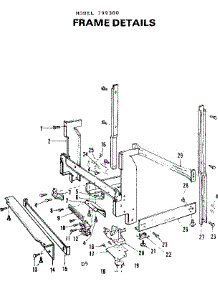 Frame Details parts for Kenmore Dishwasher 587.799300 (587799300, 587 799300) from AppliancePartsPros.com