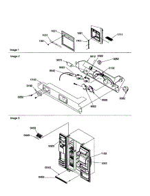 Facade Dispenser And Elec. Bracket parts for Kenmore Refrigerator 596.50392990 (59650392990, 596 50392990) from AppliancePartsPros.com