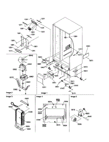Evaporator,Drain, And Rollers parts for Kenmore Refrigerator 596.50394000 (59650394000, 596 50394000) from AppliancePartsPros.com