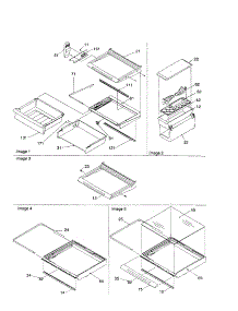 Deli, Shelves, And Crisper parts for Kenmore Refrigerator 596.50394001 (59650394001, 596 50394001) from AppliancePartsPros.com