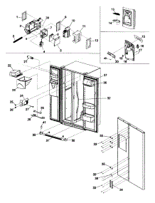 Facade, Controls & Light Shield parts for Kenmore Refrigerator 596.52673200 (59652673200, 596 52673200) from AppliancePartsPros.com