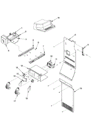 Lights And Ice Maker parts for Kenmore Refrigerator 596.53464300 (59653464300, 596 53464300) from AppliancePartsPros.com