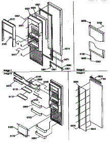 Refrigerator Door parts for Kenmore Refrigerator 596.57082790 (59657082790, 596 57082790) from AppliancePartsPros.com