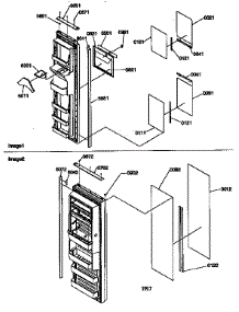 Refrigerator / Freezer Door Trim And Panels parts for Kenmore Refrigerator 596.57082790 (59657082790, 596 57082790) from AppliancePartsPros.com
