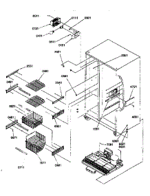Freezer Shelves / Light parts for Kenmore Refrigerator 596.57082791 (59657082791, 596 57082791) from AppliancePartsPros.com