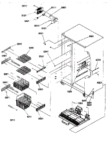 Freezer Shelves / Light parts for Kenmore Refrigerator 596.57085791 (59657085791, 596 57085791) from AppliancePartsPros.com
