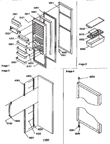 Refrigerator Door And Accessories parts for Kenmore Refrigerator 596.57547791 (59657547791, 596 57547791) from AppliancePartsPros.com
