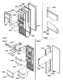 Refrigerator Door parts for Kenmore Refrigerator 596.57582790 (59657582790, 596 57582790) from AppliancePartsPros.com