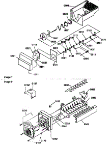 Ice Bucket Auger / Ice Maker parts for Kenmore Refrigerator 596.57587790 (59657587790, 596 57587790) from AppliancePartsPros.com