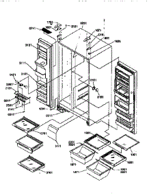 Refrigerator / Freezer Shelves parts for Kenmore Refrigerator 596.57587791 (59657587791, 596 57587791) from AppliancePartsPros.com