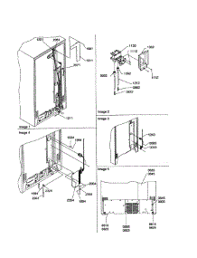 Cabinet Back parts for Kenmore Refrigerator 596.58642890 (59658642890, 596 58642890) from AppliancePartsPros.com