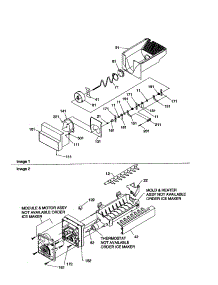 Ice Bucket Auger / Ice Maker parts for Kenmore Refrigerator 596.58642891 (59658642891, 596 58642891) from AppliancePartsPros.com