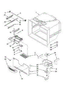 Freezer Liner Parts parts for Kenmore Refrigerator 596.66039702 (59666039702, 596 66039702) from AppliancePartsPros.com