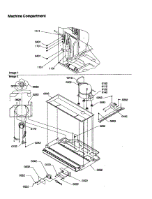 Machine Compartment parts for Kenmore Refrigerator 596.69147991 (59669147991, 596 69147991) from AppliancePartsPros.com