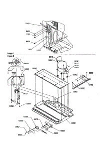Machine Compartment Assembly parts for Kenmore Refrigerator 596.69147992 (59669147992, 596 69147992) from AppliancePartsPros.com