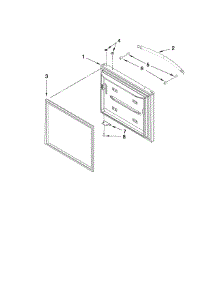 Freezer Door Parts parts for Kenmore Refrigerator 596.69282000 (59669282000, 596 69282000) from AppliancePartsPros.com
