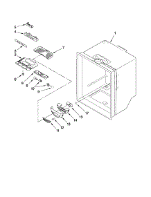 Refrigerator Liner Parts parts for Kenmore Refrigerator 596.69282000 (59669282000, 596 69282000) from AppliancePartsPros.com