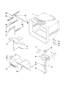 Freezer Liner Parts parts for Kenmore Refrigerator 596.69979000 (59669979000, 596 69979000) from AppliancePartsPros.com