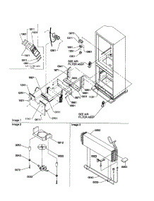 Evaporator Area parts for Kenmore Refrigerator 596.70004990 (59670004990, 596 70004990) from AppliancePartsPros.com