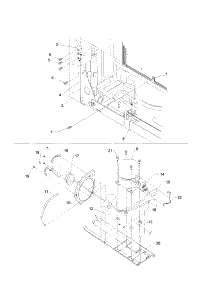 Machine Compartment parts for Kenmore Refrigerator 596.71002100 (59671002100, 596 71002100) from AppliancePartsPros.com