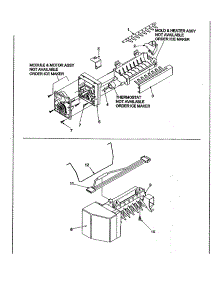 Icemaker parts for Kenmore Refrigerator 596.72913200 (59672913200, 596 72913200) from AppliancePartsPros.com