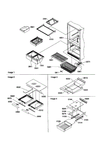 Shelving Assemblies parts for Kenmore Refrigerator 596.79147991 (59679147991, 596 79147991) from AppliancePartsPros.com