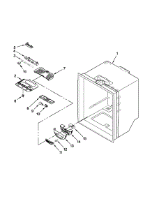 Refrigerator Liner Parts parts for Kenmore Refrigerator 596.79219011 (59679219011, 596 79219011) from AppliancePartsPros.com