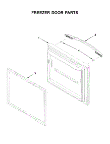 Freezer Door Parts parts for Kenmore Refrigerator 596.79312511 (59679312511, 596 79312511) from AppliancePartsPros.com