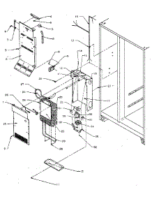 Evaporator parts for Kenmore Refrigerator 596.8590810 (5968590810, 596 8590810) from AppliancePartsPros.com