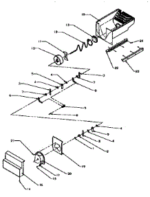 Crushed Ice Bucket parts for Kenmore Refrigerator 596.95508500 (59695508500, 596 95508500) from AppliancePartsPros.com