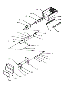 Crushed Ice Bucket parts for Kenmore Refrigerator 596.9555550 (5969555550, 596 9555550) from AppliancePartsPros.com
