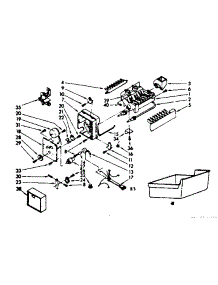 Ice Maker Parts parts for Kenmore Refrigerator 625.835972 (625835972, 625 835972) from AppliancePartsPros.com