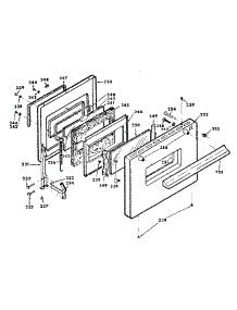 Door Assembly parts for Kenmore Range 628.3538252 (6283538252, 628 3538252) from AppliancePartsPros.com