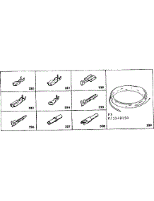 Wiring And Wiring Terminal parts for Kenmore Range 628.3548150 (6283548150, 628 3548150) from AppliancePartsPros.com