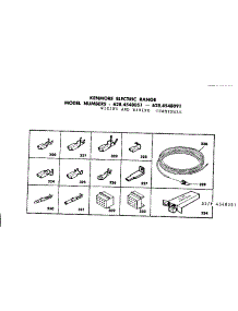 Wiring And Wiring Terminal parts for Kenmore Range 628.4548091 (6284548091, 628 4548091) from AppliancePartsPros.com